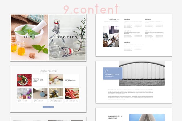 专业的Web用户界面工具包[260+UI组件] 4ocal Web UI Kit for Photoshop插图(12)