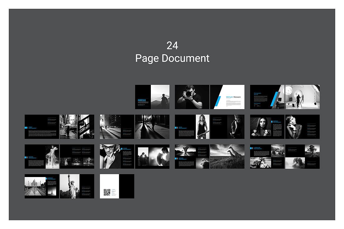 简约大图风格的专业的摄影主题杂志模板下载[indd]插图(24)