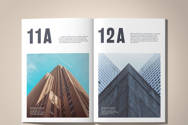 A5规格箔烫印杂志样机 A5 Foil Stamping Magazine Mock-Up插图(5)