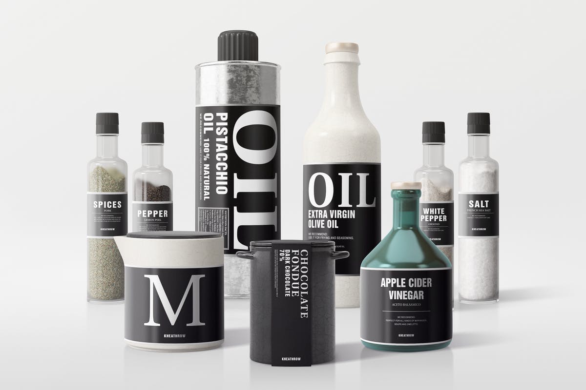 逼真厨房调味料罐子包装样机Vol.2 Seasonings Packaging Mock-Ups Vol.2插图