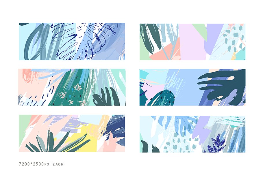 热带雨林的魅力水彩剪贴画 Tropical Madness 2插图(6)