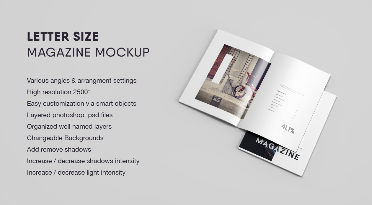 信纸规格生活杂志样机插图(1)