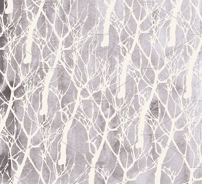 有机植物水彩图案素材 Organic Objects & Watercolor Texture插图(1)