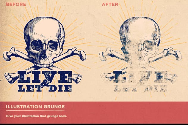 复古设计效果必备油漆滚刷肌理纹理 Rolled ink 1插图(4)