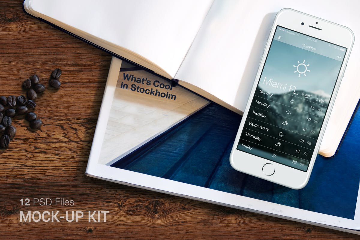逼真苹果设备样机合集 Photo realistic iPhone Mock-up插图