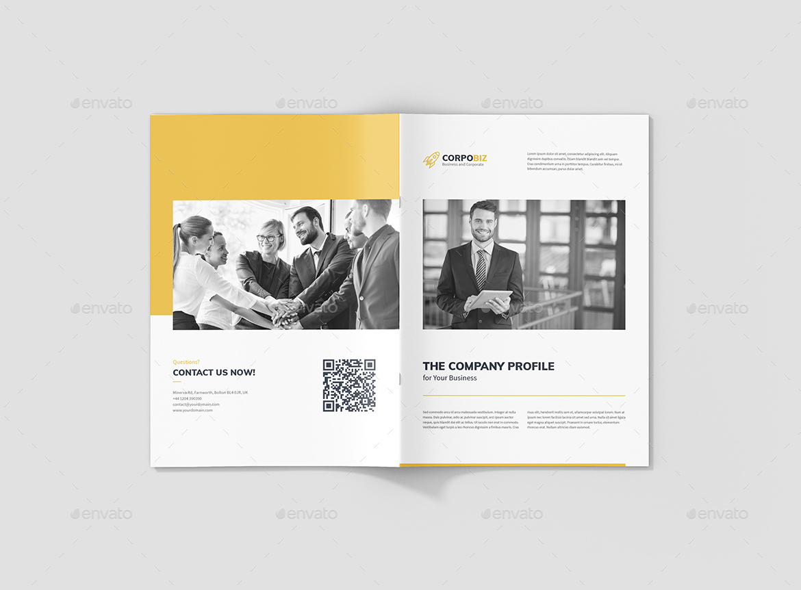 企业公司极简主义风格简介宣传册3合1插图(18)