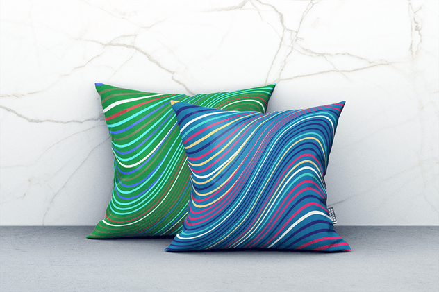 方形枕头靠枕印花设计样机 Square Pillow MockUp插图(8)