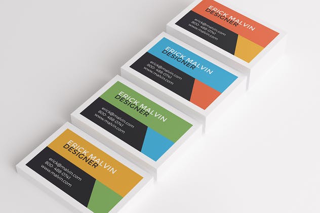 UK尺寸规格企业名片设计效果图素材库精选 UK Business Cards Mock-up’s [85×55 mm]插图(1)