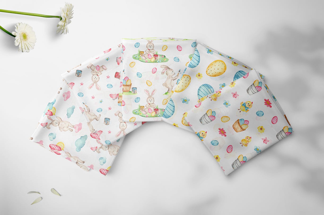 复活节兔子水彩手绘素材套装 Watercolor Easter Bunny collection插图(7)