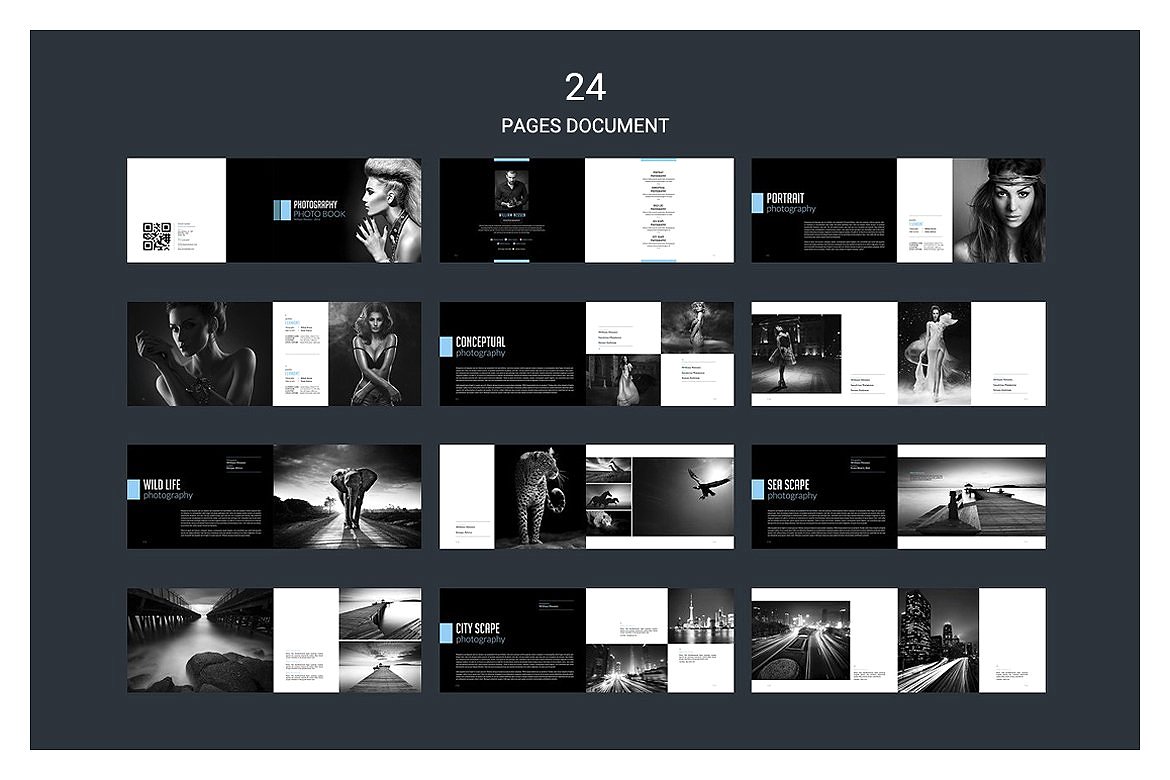 简约大图风格的专业的摄影主题杂志模板下载[indd]插图(22)