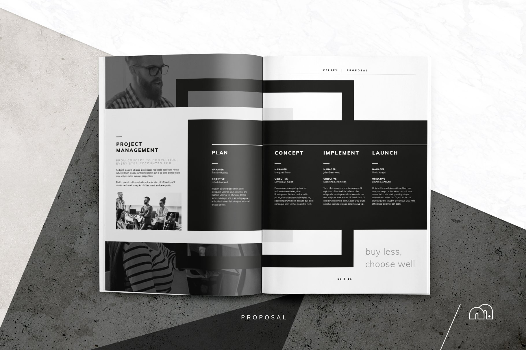 一套完美的简约项目提案模板 Kelsey – Pitch Pack插图(3)