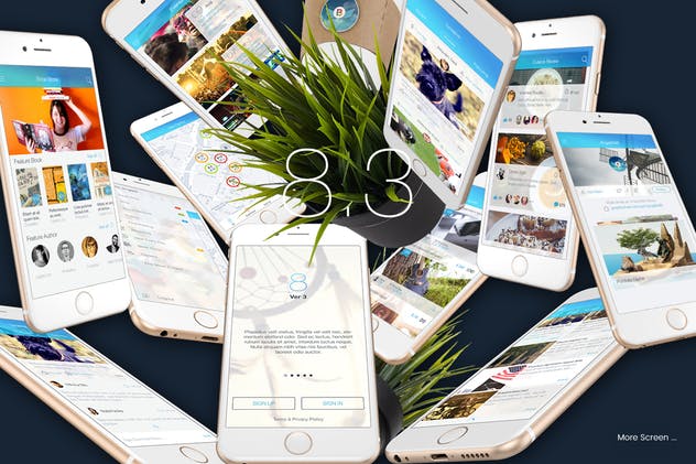 多用途极简主义手机APP应用UI套件8.3 8 Part 3 – Mobile UI Kit插图(1)