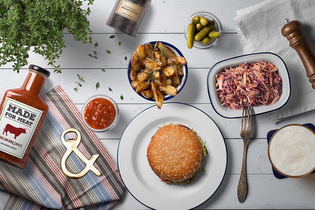 西餐厅厨房美食场景样机 Kitchen Ready Mockup Vol. 5插图(4)