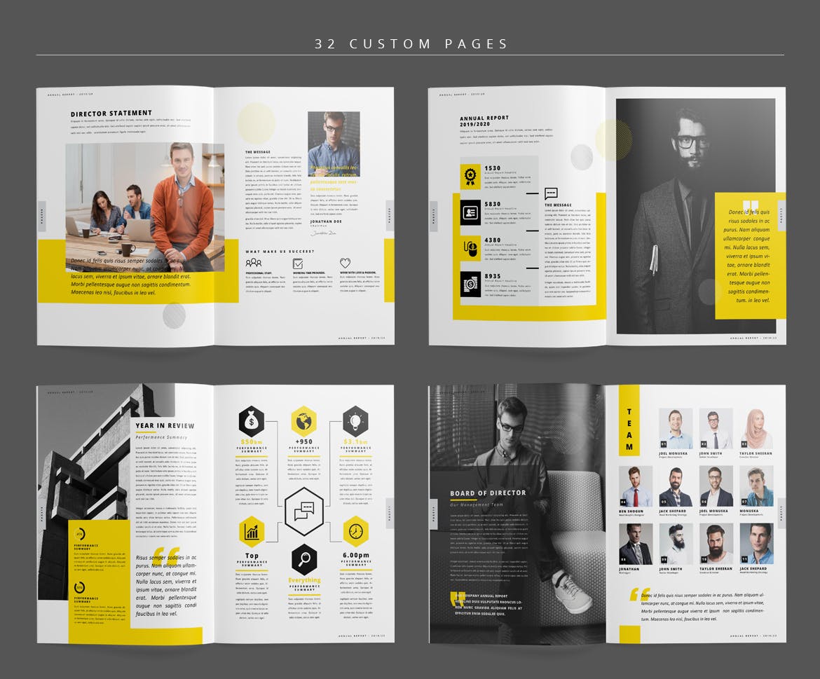 企业年度报告/市场年终报告设计模板 Annual Report插图(2)