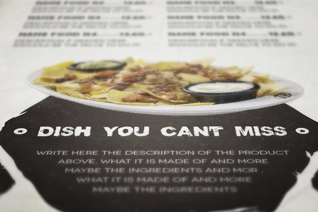 意大利餐厅西式餐厅食品菜单设计模板 The Ristorante Food Menu Illustrator Template插图(6)