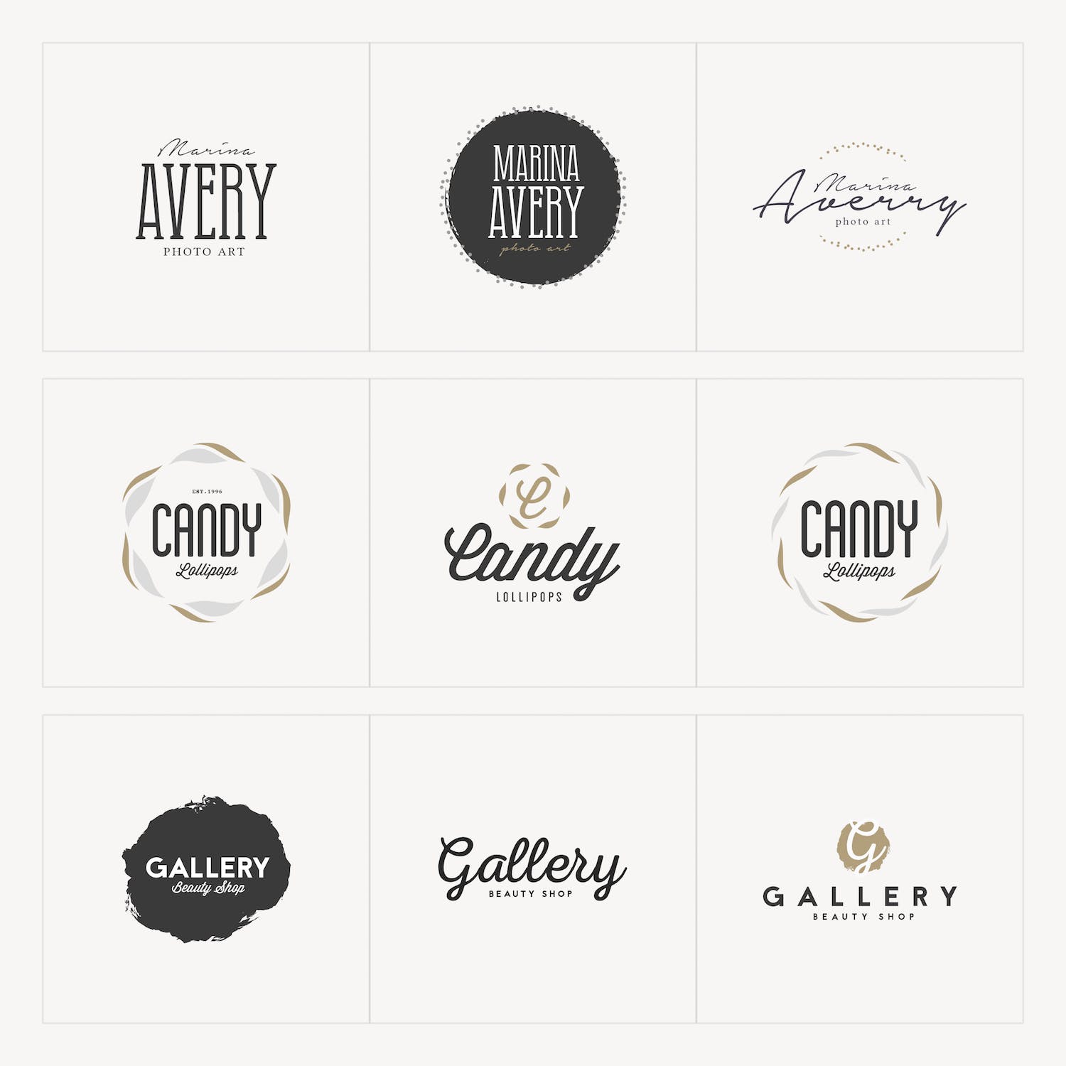 女性时尚主题创意Logo设计模板 Mrs.Boss Logo Templates插图(3)