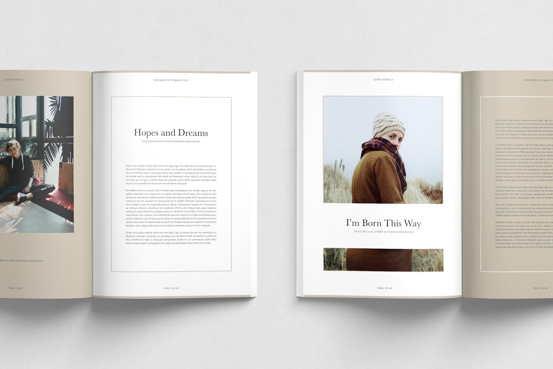 精美杂志模板 Santa Monica Magazine Template插图(4)