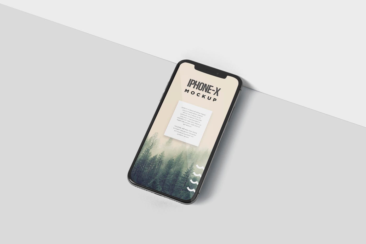 iPhone X智能手机多角度屏幕预览样机模板 iPhone X Mockup插图(3)