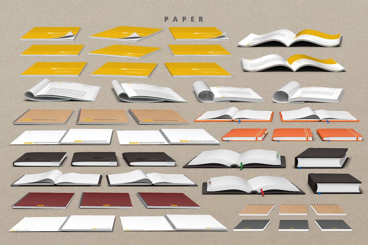 4K高品质的高端前视图办公场景元素VI样机展示模型mockups插图(3)