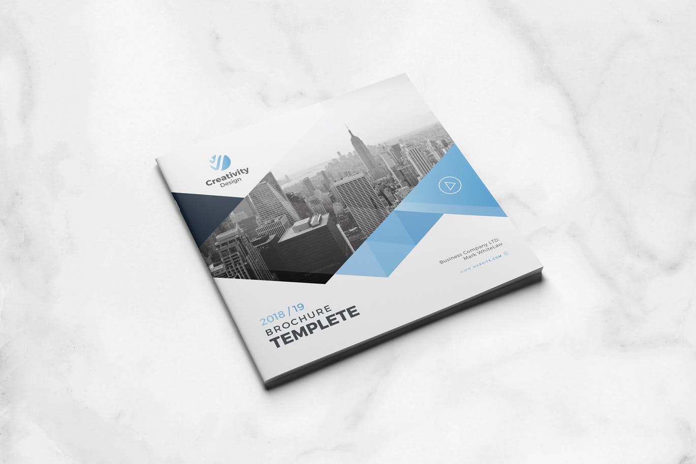 时尚简约高端多用途的正方形楼书杂志画册品牌手册设计模板插图(3)