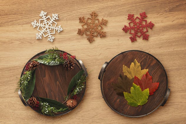 万圣节/感恩节/圣诞节场景样机素材包v1 Seasonal Scene Creator Volume 1插图(3)