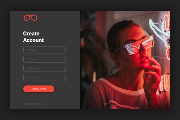 网站注册登陆表单设计模板 Sign In / Sign Up插图(2)