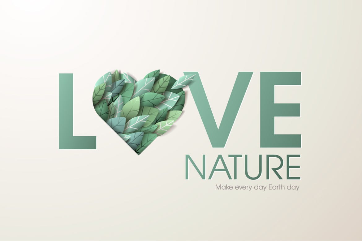 大自然绿色主题网站Banner广告概念素材库精选设计素材v2 Nature web banner concept design插图(1)