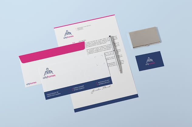 品牌VI设计办公文具印刷效果预览图素材库精选v2 Branding / Identity Mock-up插图(1)