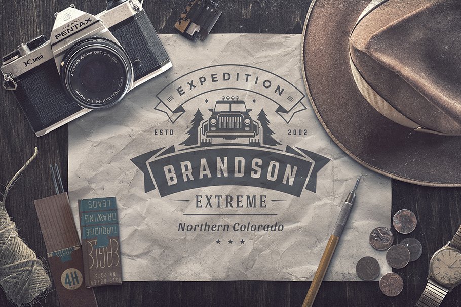 280个户外品牌Logo标志和徽章模板 280 Outdoor logos and badges插图(49)