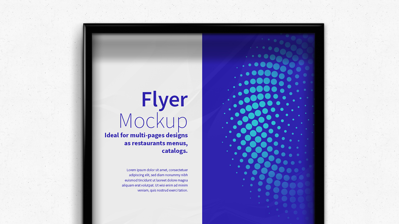 传单&海报设计效果图演示画框样机素材 Flyer – Poster Frame Mockups插图(4)