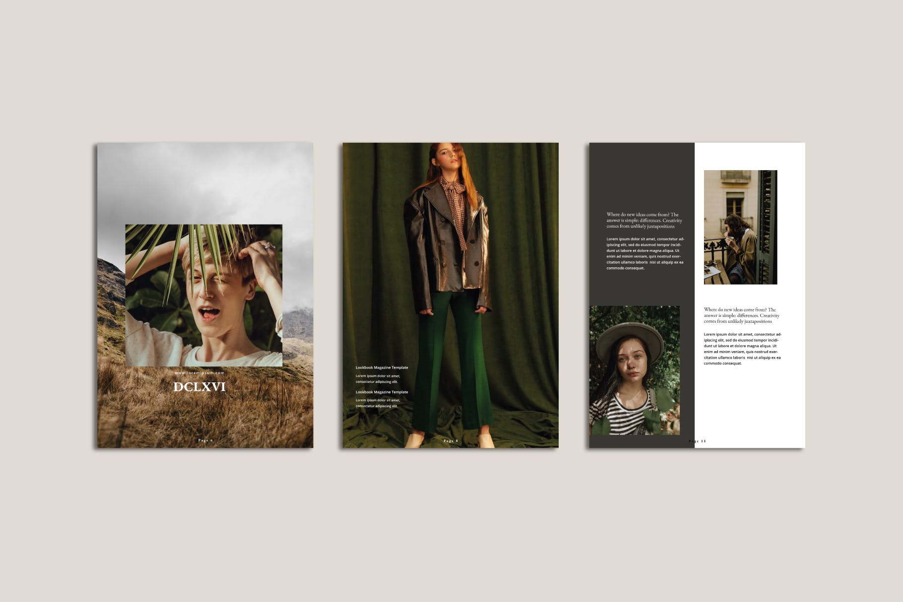 现代风格创意品牌产品素材库精选杂志设计模板 Magazine Business Agency DCLXVI Template – LS插图(6)