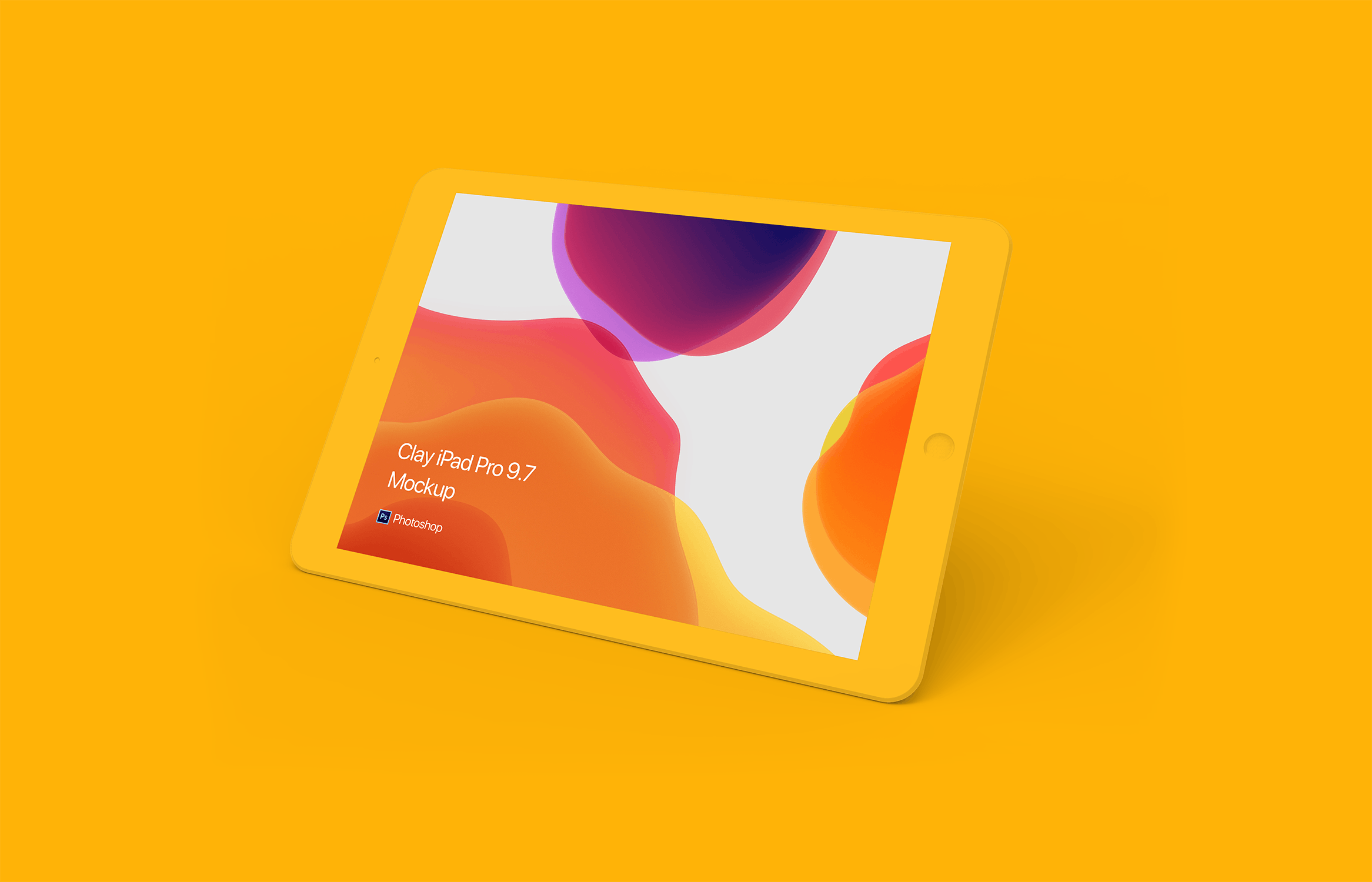 黏土材质iPad平板电脑素材库精选样机模板 Clay iPad Mockup插图(4)