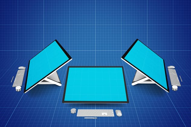 Surface Studio微软一体机样机模板 Surface Studio Mockup插图(10)