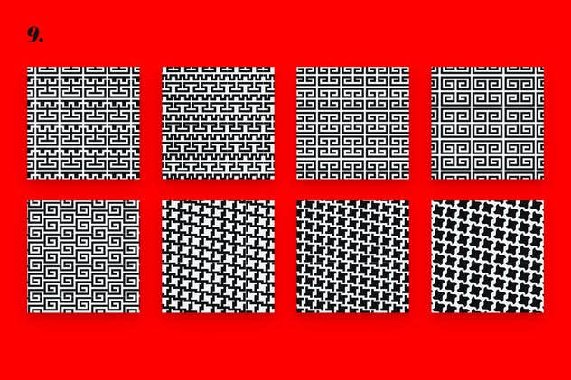 动感魅力包装设计几何图形花纹 Glamour Patterns插图(9)