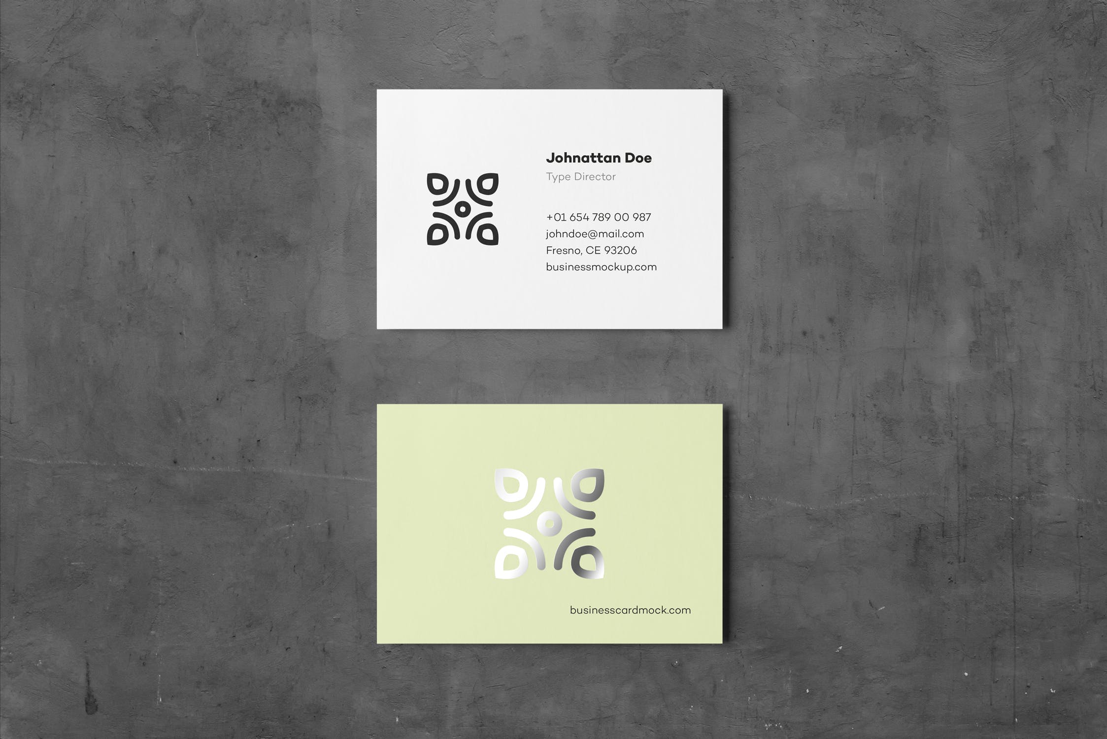 高端企业名片设计效果展示素材库精选 Business Card Mock-up 80×55插图(3)