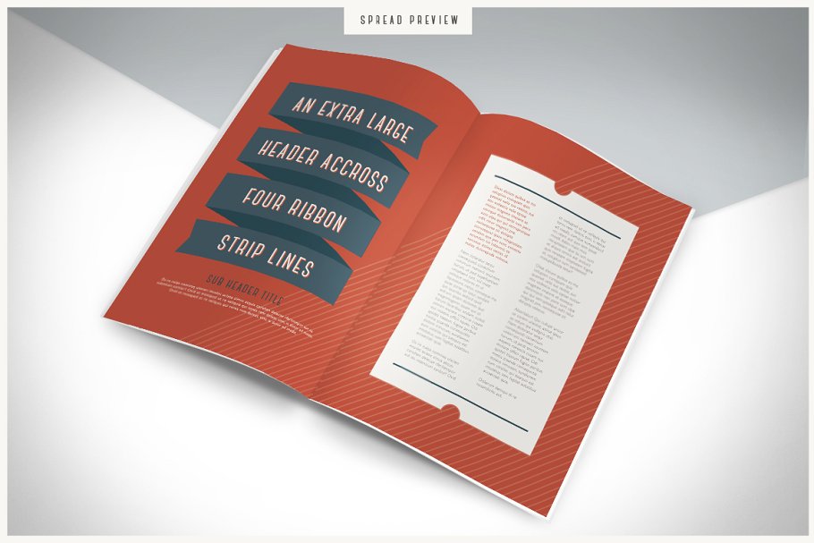 复古设计风格杂志模板 RETRO | Magazine插图(4)