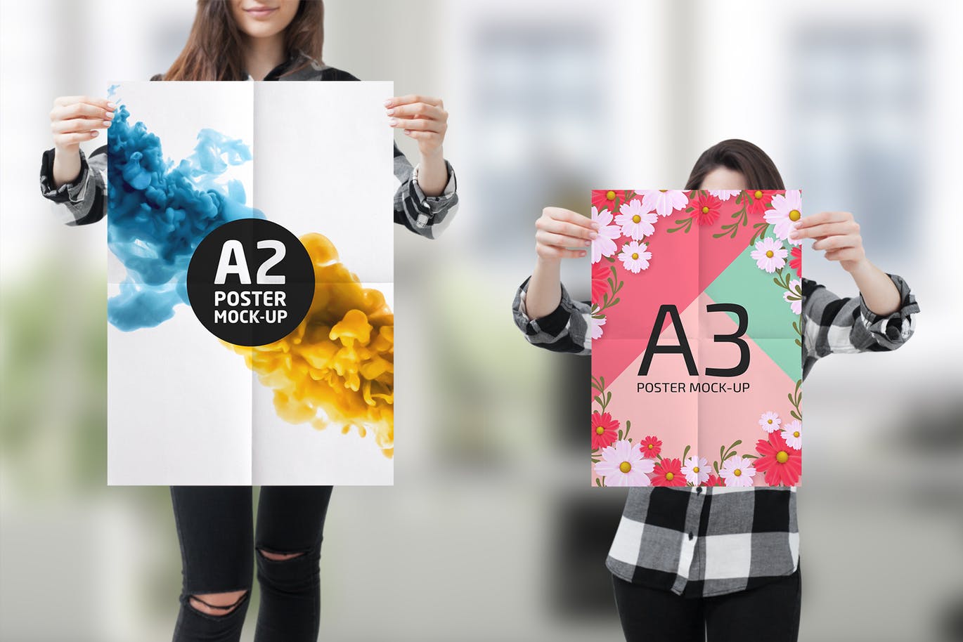 高品质的时尚女模特海报宣传单DM样机VI展示模型mockups插图(11)