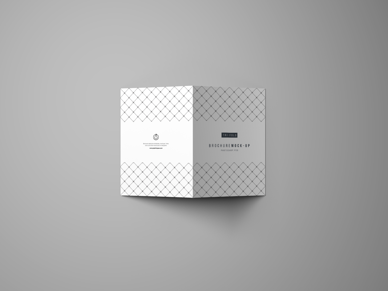 智能三折页广告小册子样机插图(6)