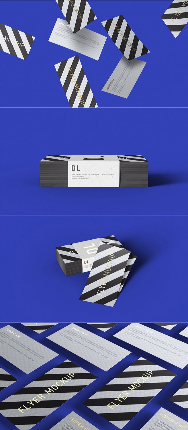 时尚高端名片海报设计VI样机展示模型mockups插图(2)