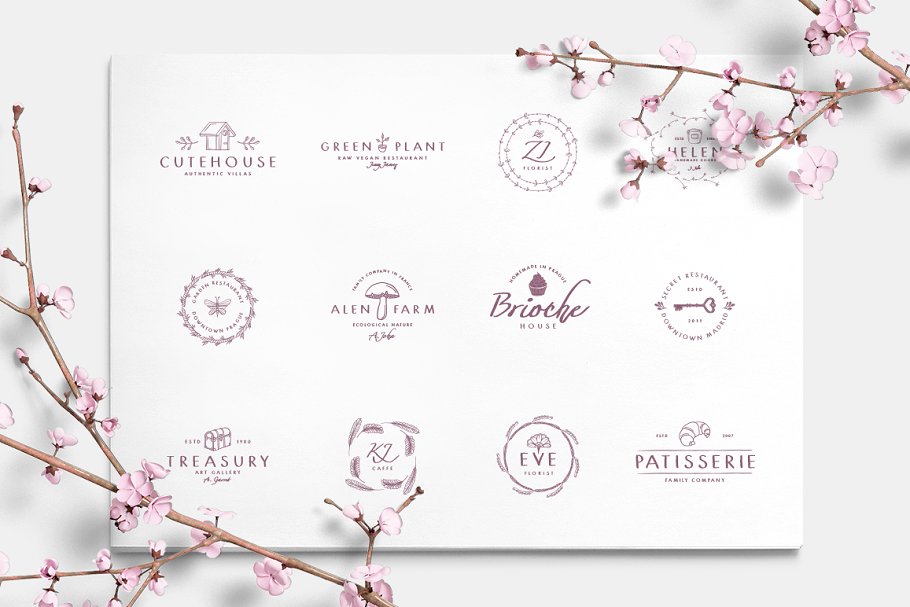 手绘字体+元素+Logo模板设计工具包 Storyland Font & Toolkit插图(11)