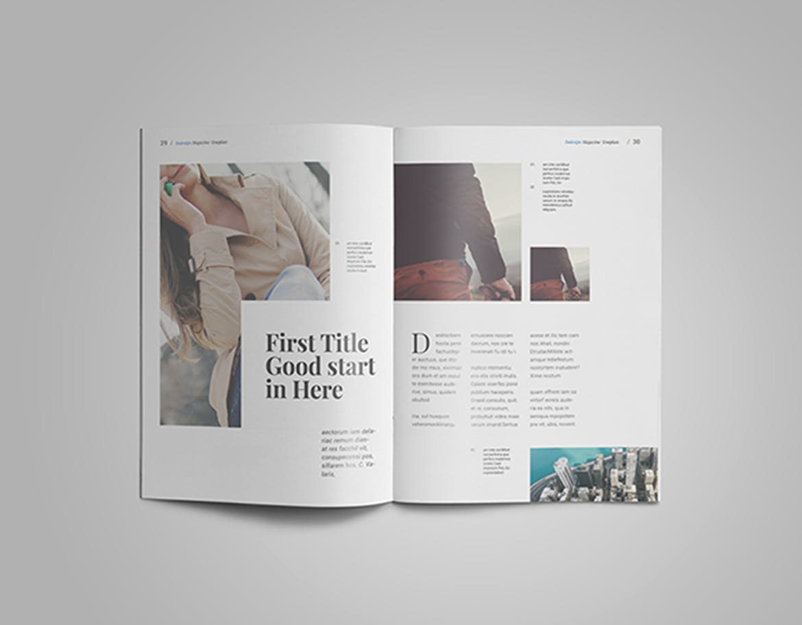 高端旅行/摄影主题素材库精选杂志版式设计InDesign模板 InDesign Magazine Template插图(12)