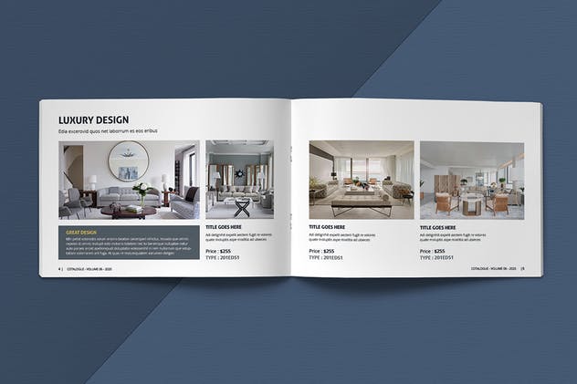 A5尺寸产品目录产品手册设计模板素材 A5 Modern Catalogue Template插图(3)