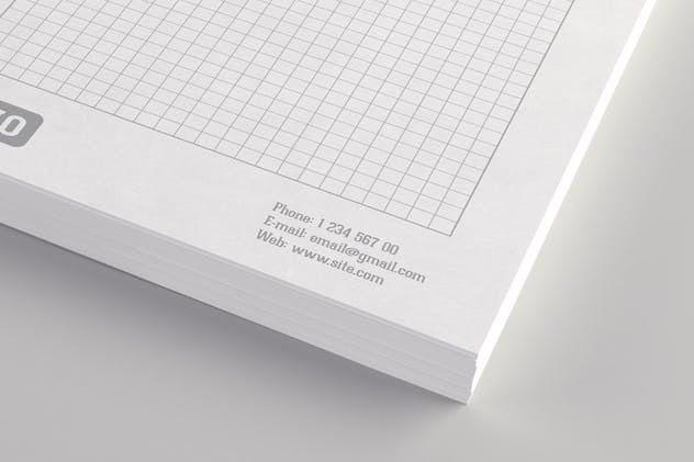 活页记事本样机套装 Notepads Mockups Pack插图(7)