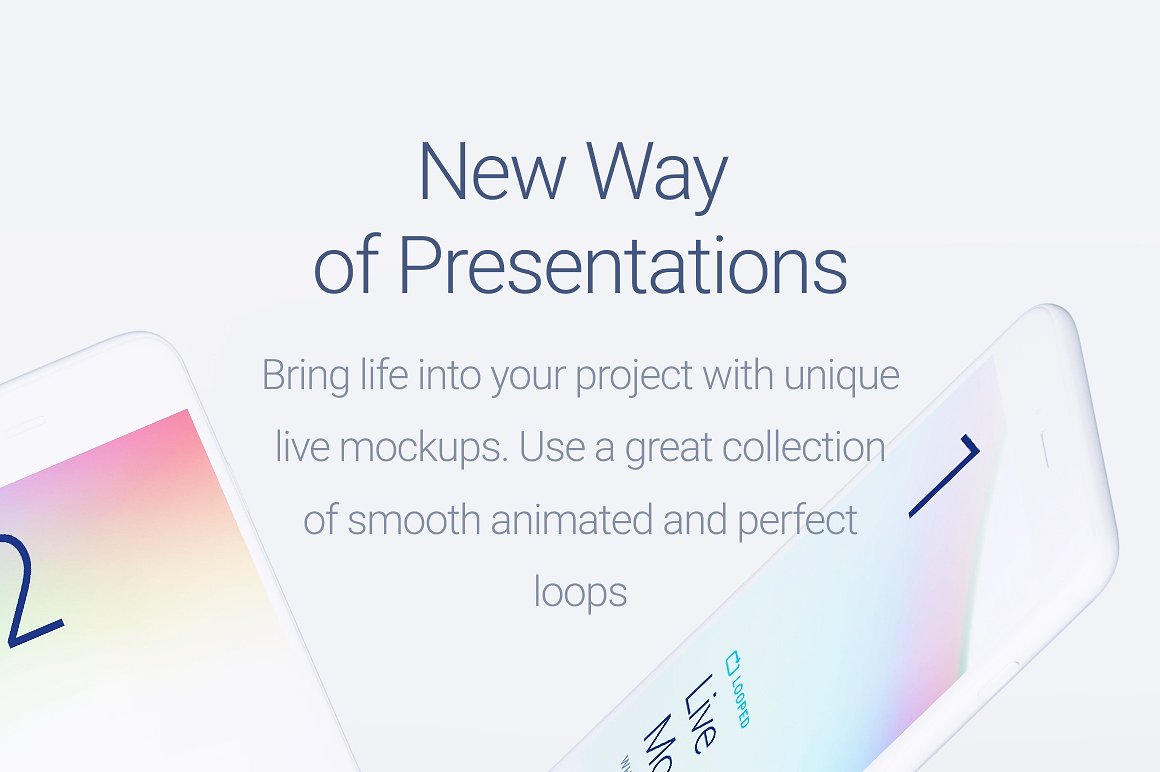 Apple设备动态样机合集[白色版本] Looped Animated Mockups | White插图(1)