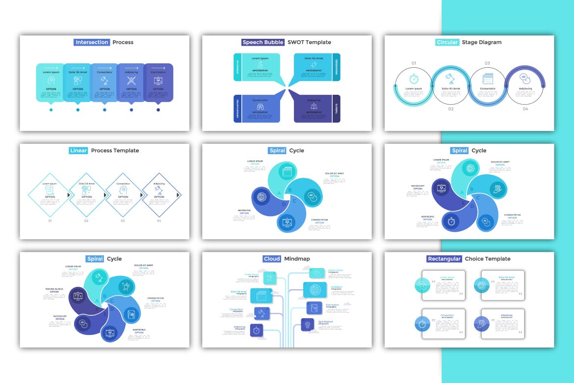 高端企业宣传PPT幻灯片设计模板下载 My Slides For Powerpoint插图(8)
