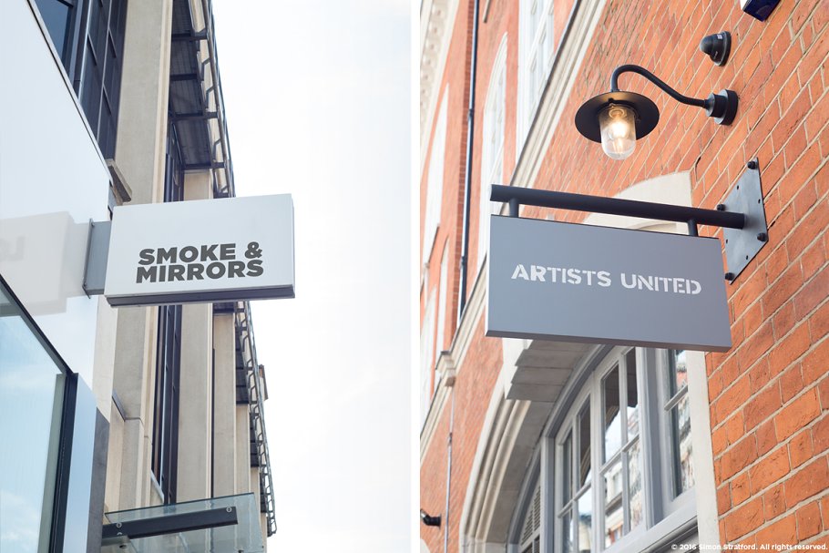 超有范的店招样机合集第二波 Shop sign mockup 2 for photoshop插图(3)