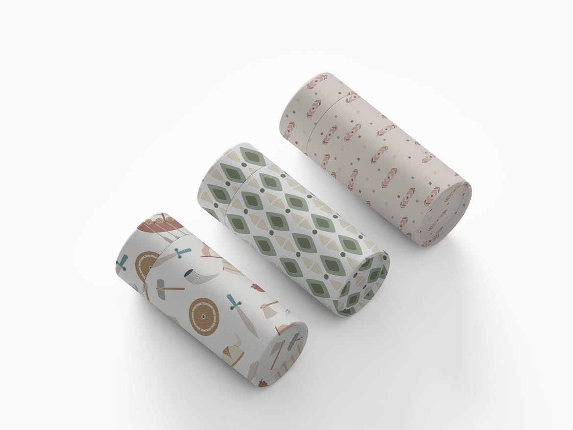 可爱卡通人物维京人水彩手绘图形集 Cute Vikings插图(7)