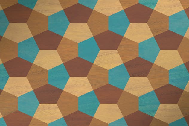 立体几何镶嵌图案素材 Geometric Marquetry Patterns插图(10)