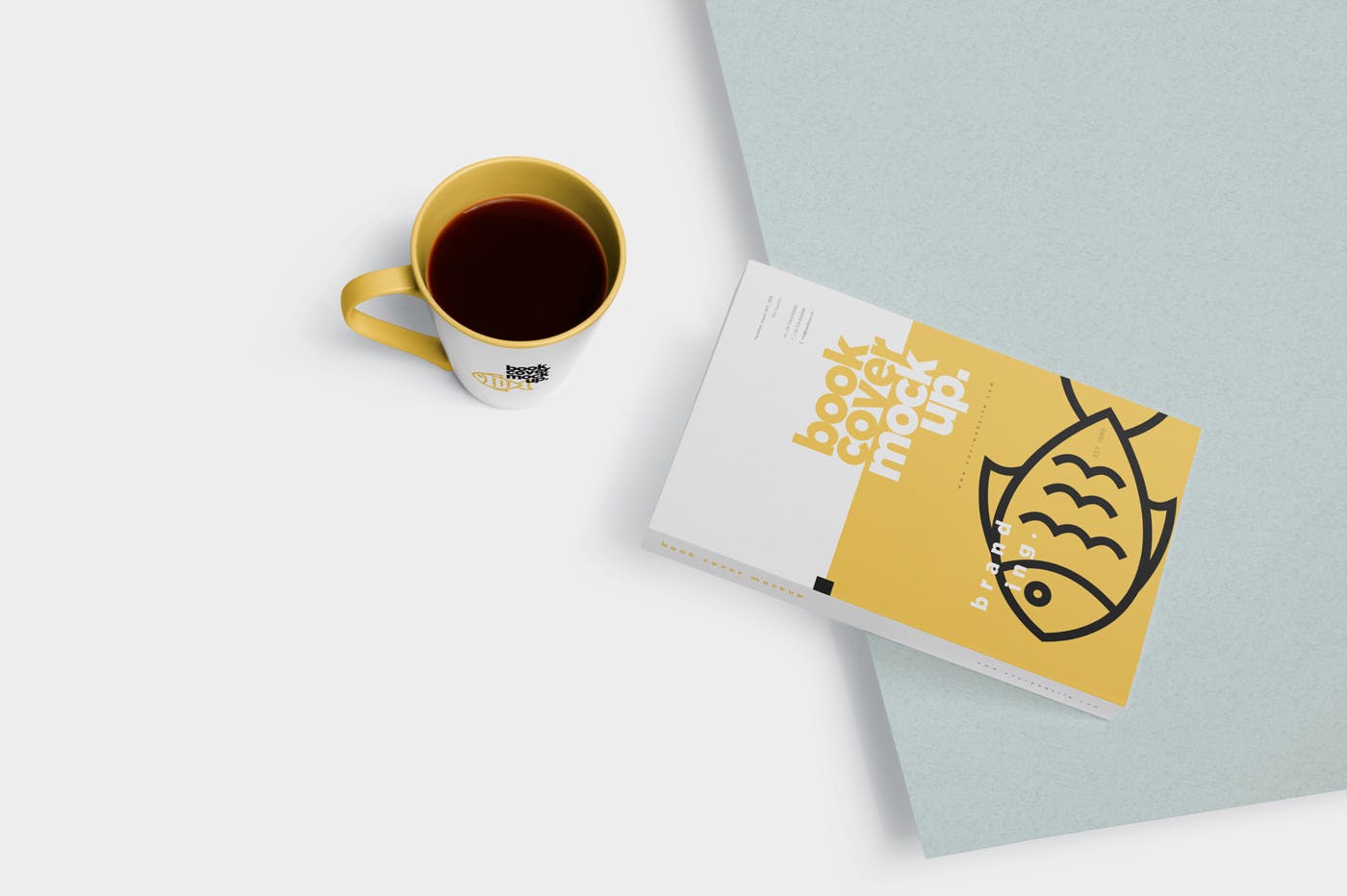 定制图书记事本封面设计预览样机 Realistic Book Cover Mockups插图(3)
