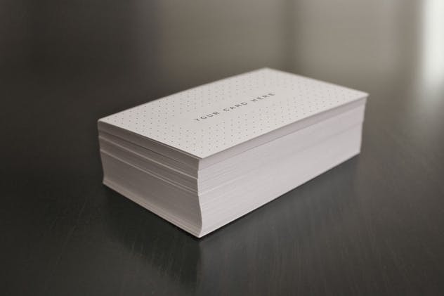 海报&名片设计叠放效果图样机模板 Flyer and Business Card Clean Realistic Mockups 1插图(1)